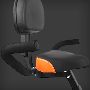 Asiento acolchado Air Soft Premium Bicicleta Estática Plegable | Trainer X-Bike 500