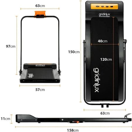 Medidas de la Cinta de Correr y Andar Race Infinity