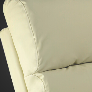 Sillón relax elevador Beige, tapizado en polipiel PU Lux.