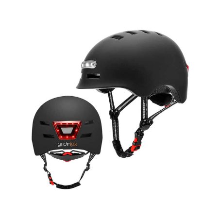 Casco blanco patinete eléctrico o bicicleta safe go negro