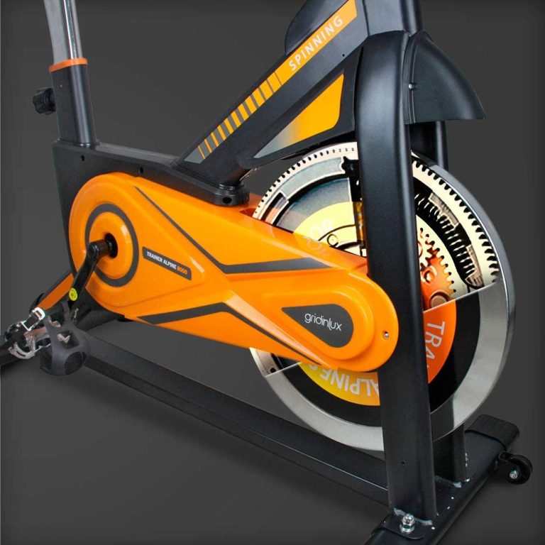 detalle cuadro Bicicleta estática Spinning Trainer Alpine 8000